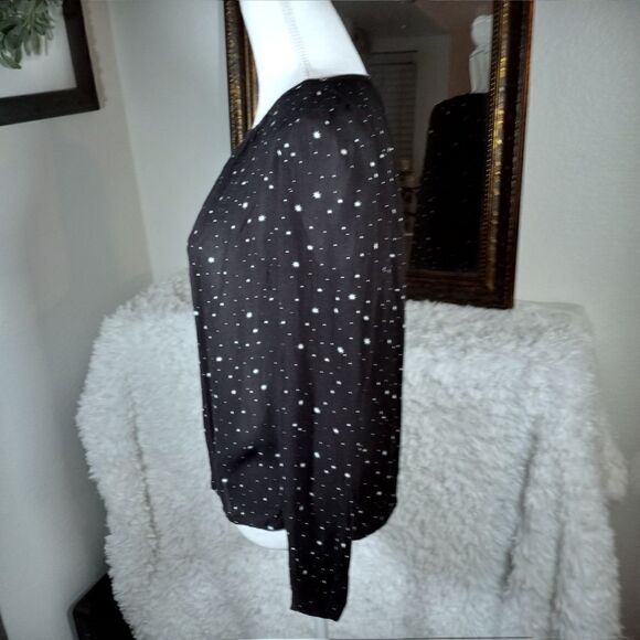 H&M BLACK TOP W/WHITE STARS SZ.4 EUC - Picture 4 of 9